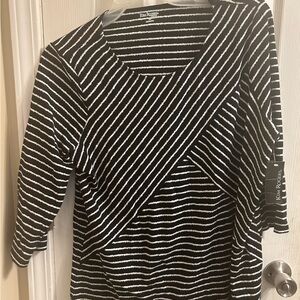 Kim Rogers Monochrome Striped Top